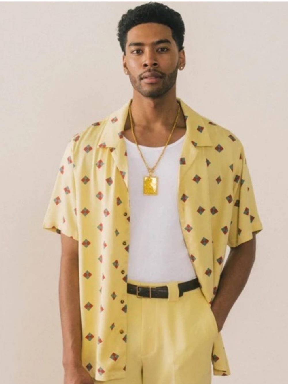 ⛳ Bogey Boys The Rectangle Button Up Space Rectangle Buttonup Golf Shirt NWOT L